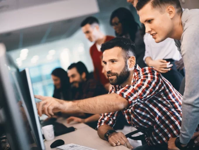 IT Team Working